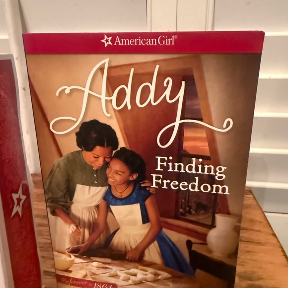 American Girl Addy Walker Mini Doll with Blue Dress and Books - Picture 3 of 5